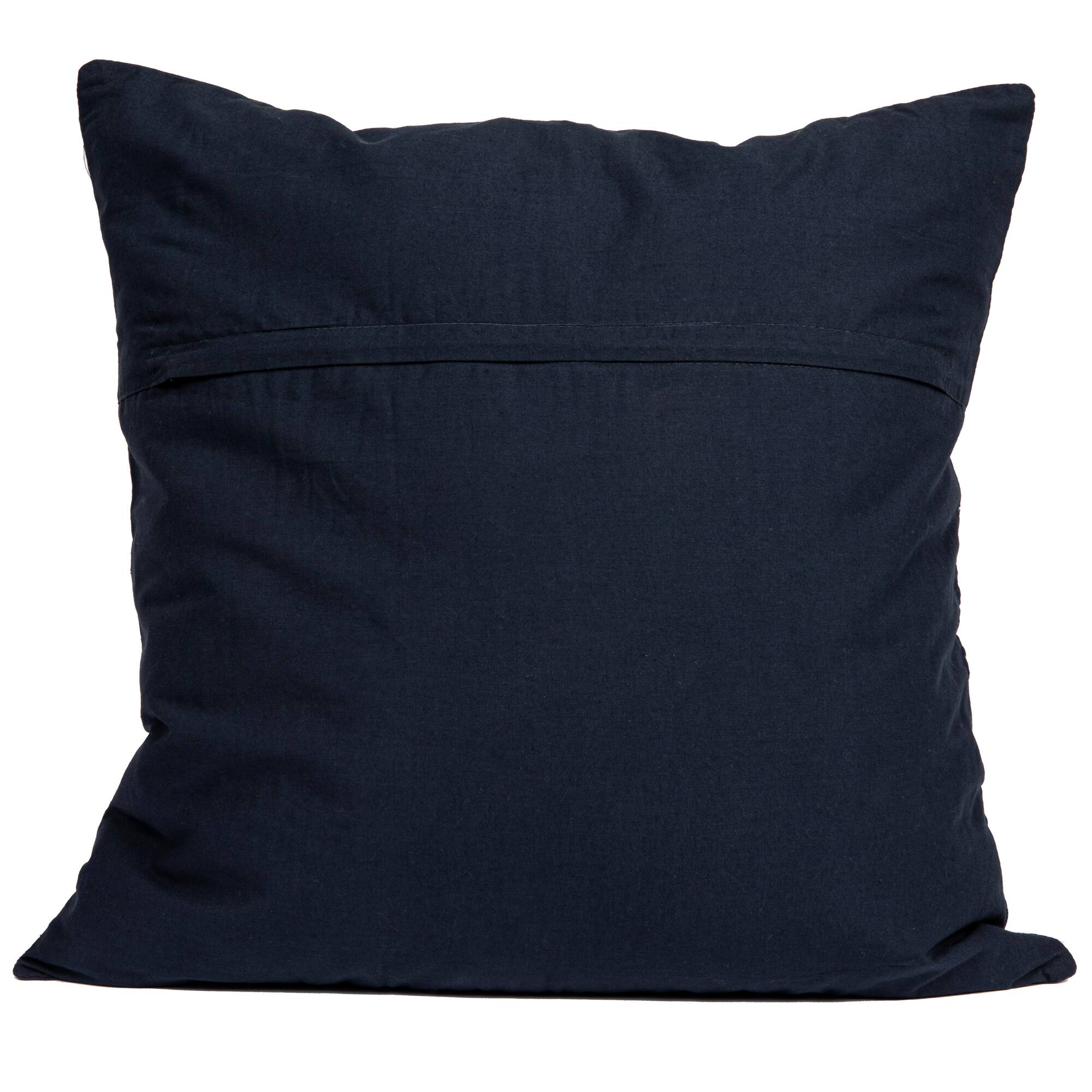 Hello Honey® Blue Square Modern Geometric Quilted Pillow Cover
